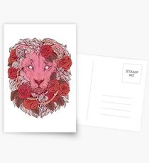 Löwe der Rosen Postkarten