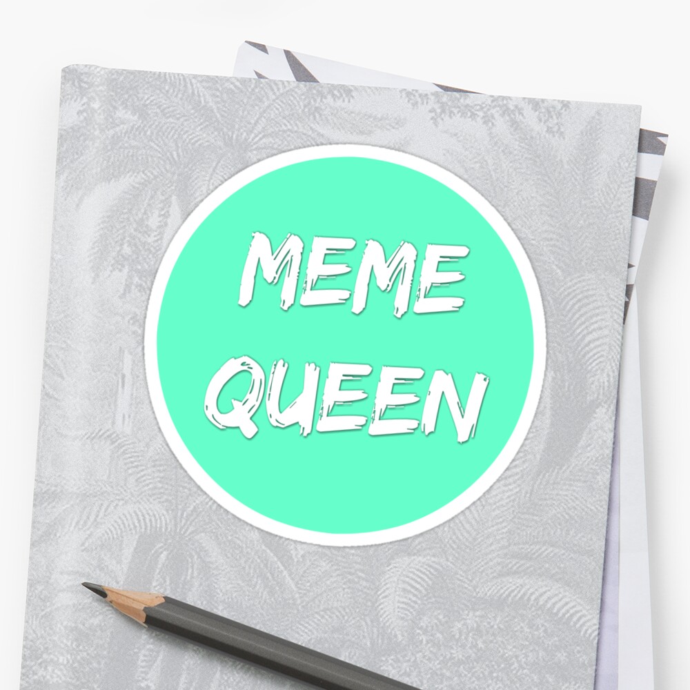 Meme Queen Logo Stickers By Arnia H Redbubble