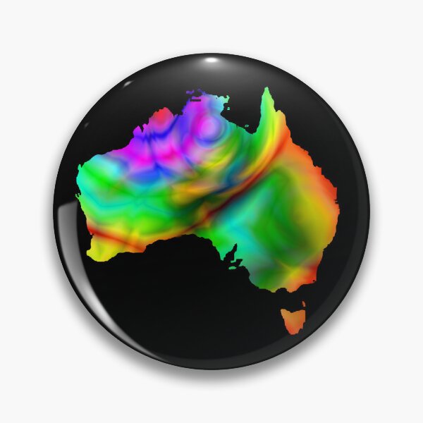 Item preview, Dramatic color abstract on Australia map designed and sold by DopeDesign111.