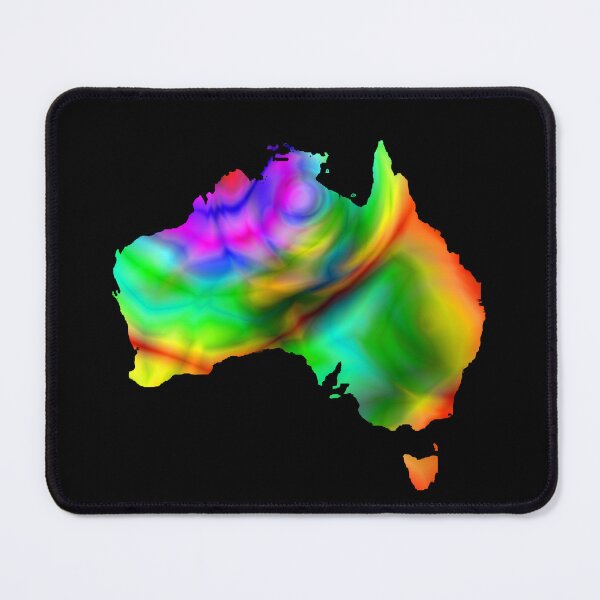 Item preview, Dramatic color abstract on Australia map designed and sold by DopeDesign111.