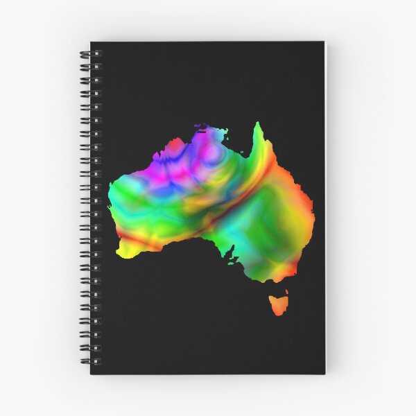 Item preview, Dramatic color abstract on Australia map designed and sold by DopeDesign111.