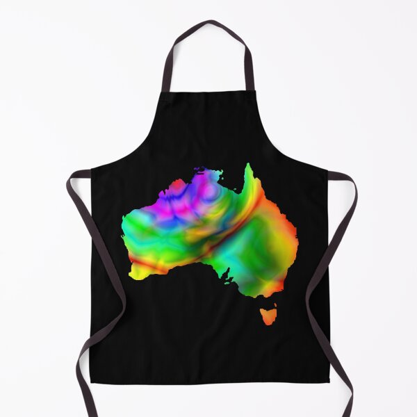Item preview, Dramatic color abstract on Australia map designed and sold by DopeDesign111.