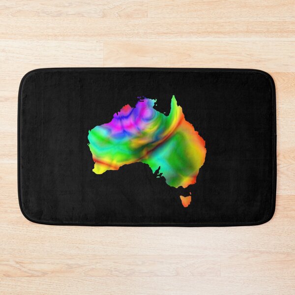 Item preview, Dramatic color abstract on Australia map designed and sold by DopeDesign111.