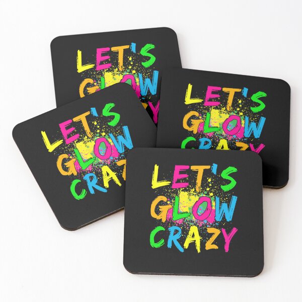 Item preview, Let's Glow Crazy - Retro Colorful Party  designed and sold by TARABENNIE01.