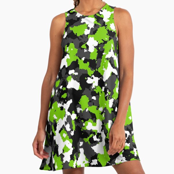 Lime Green Camo Dresses for Sale | Redbubble