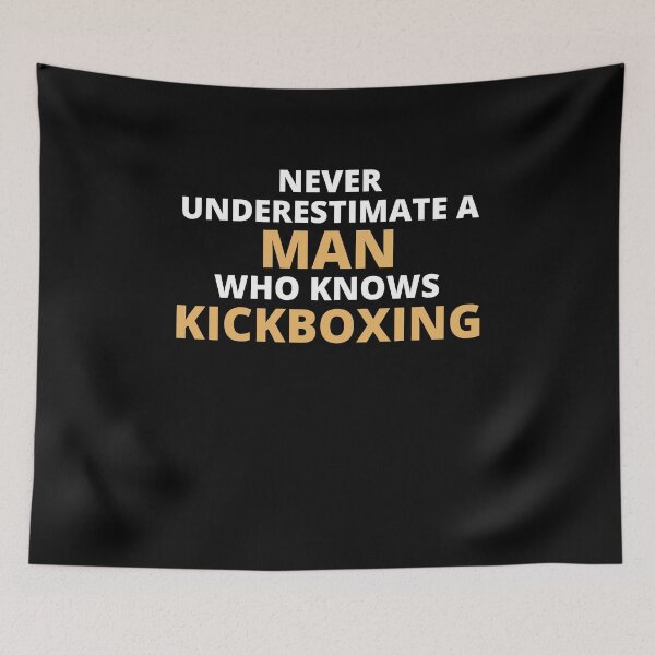 Item preview, Never Underestimate A Woman Who Knows Kickboxing designed and sold by clickmostro.
