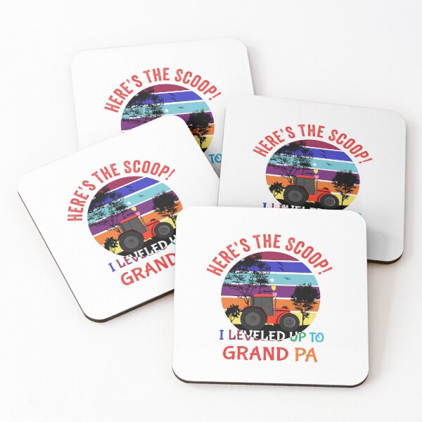Item preview, Here’s the scoop! I leveled up to grandpa! Retro Font designed and sold by TJHstudio.