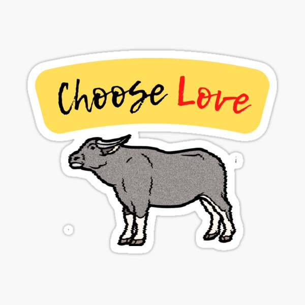  Choose love Buffalo Bills logo t shirt and logo Sticker for Sale by