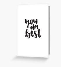 du da am besten Grußkarte