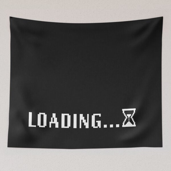 Item preview, Loading pixelated text with hourglass designed and sold by Code  Monkeys.