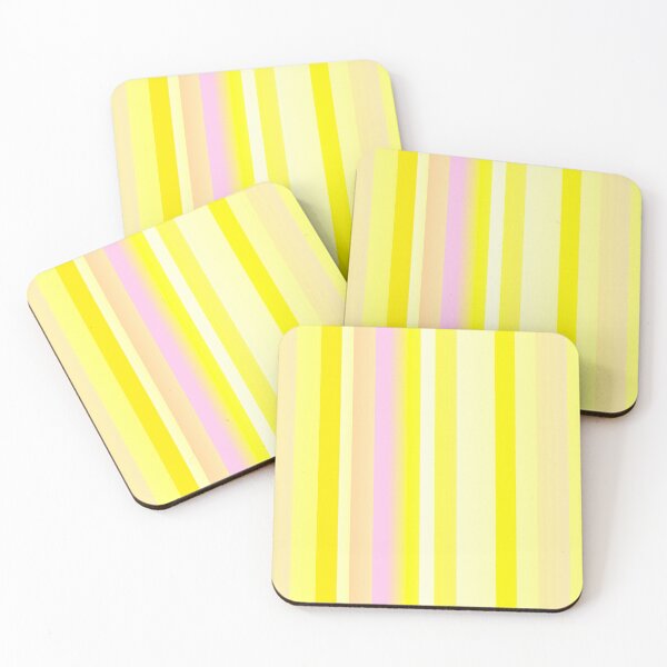 Item preview, Yellow pink striped designed and sold by lausn.
