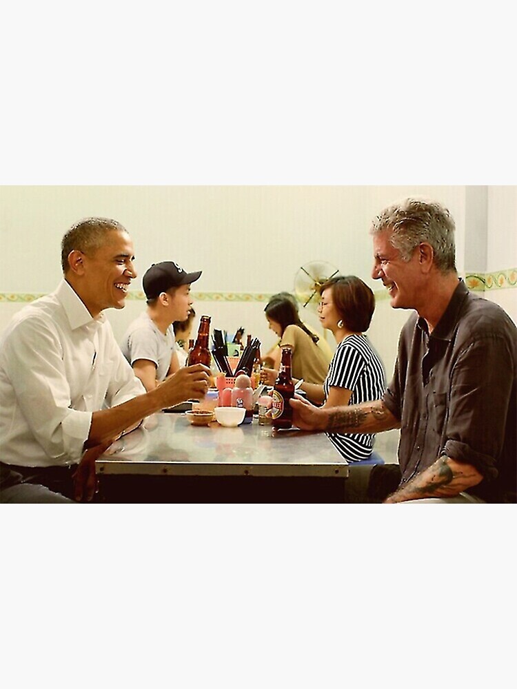 Disover anthony bourdain and barack obama Poster