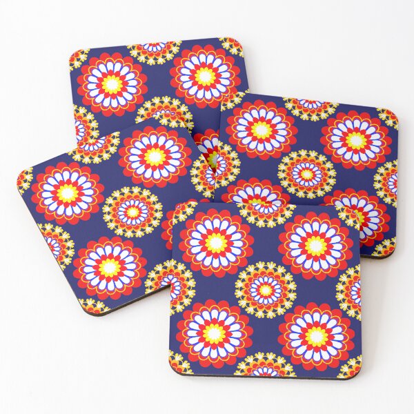 Item preview, Flower, multicolored flowers on a dark background designed and sold by Chamaiporn Pangtorn.