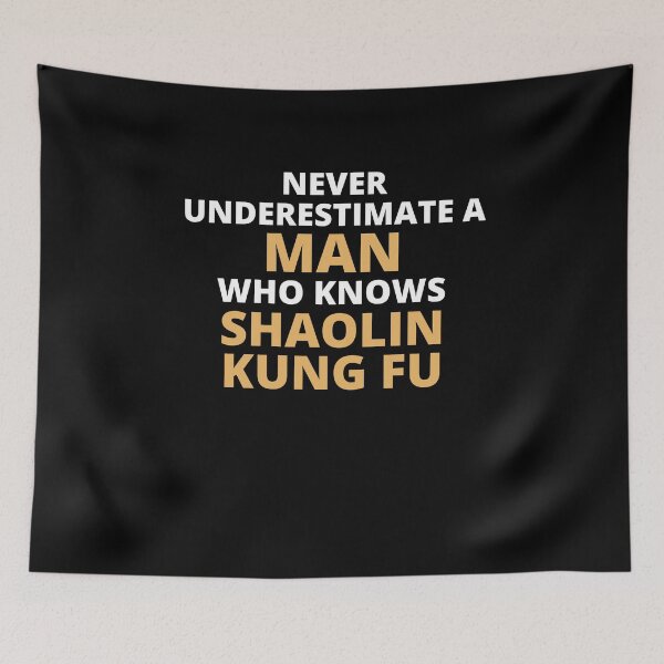 Item preview, Never Underestimate A Woman Who Knows Shaolin Kung Fu designed and sold by clickmostro.