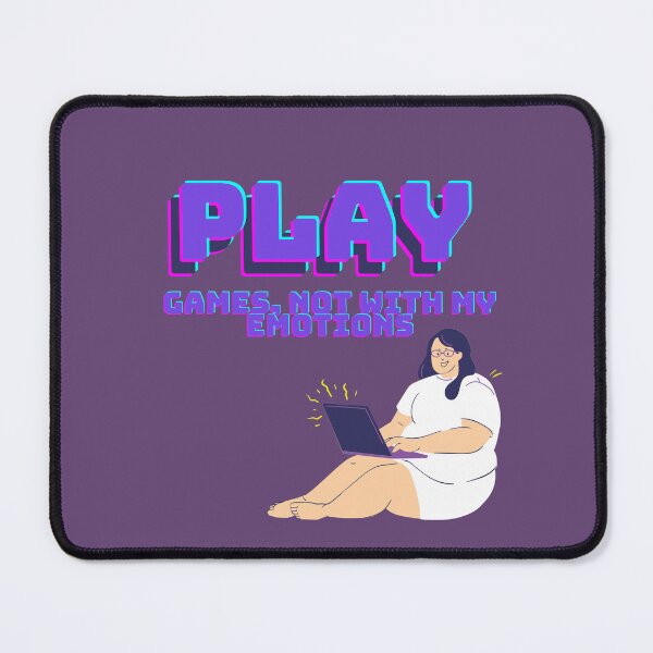 Aperçu de l'œuvre Jouez à des jeux, pas avec mes émotions graphique créée et vendue par wallacegraphics.