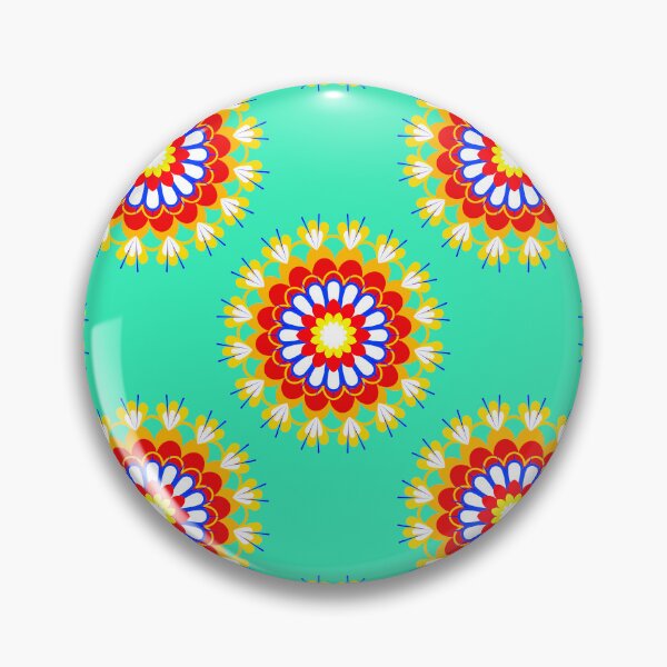 Item preview, Flower, colorful flowers on a green background designed and sold by Chamaiporn Pangtorn.