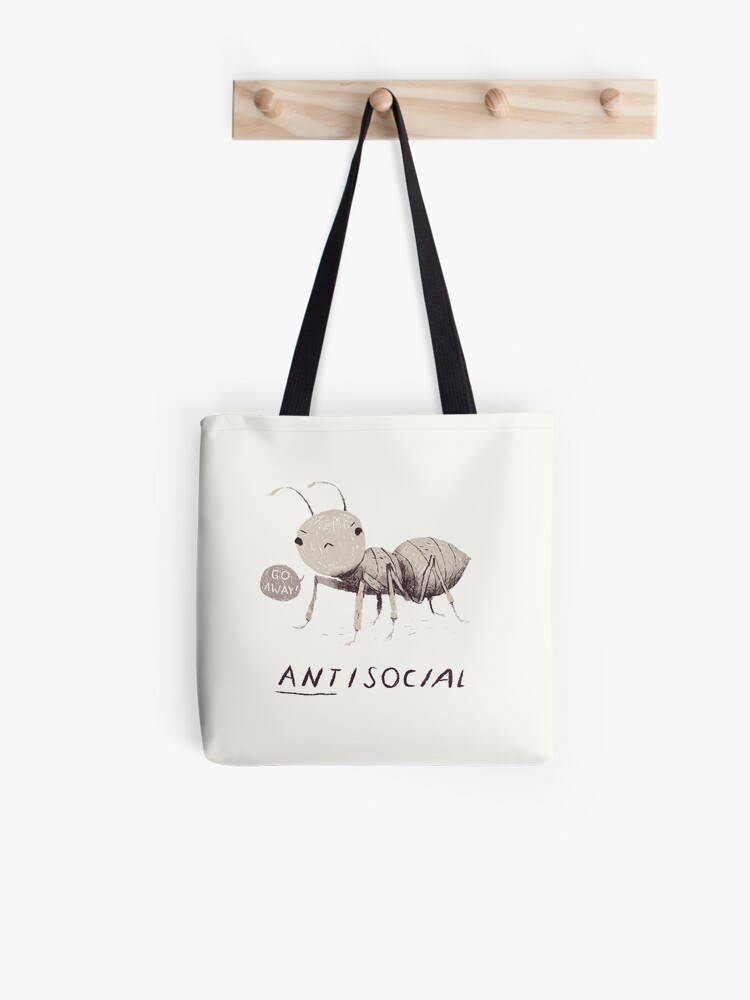Thumbnail 1 of 2, Tote Bag, ant-isocial designed and sold by louros.