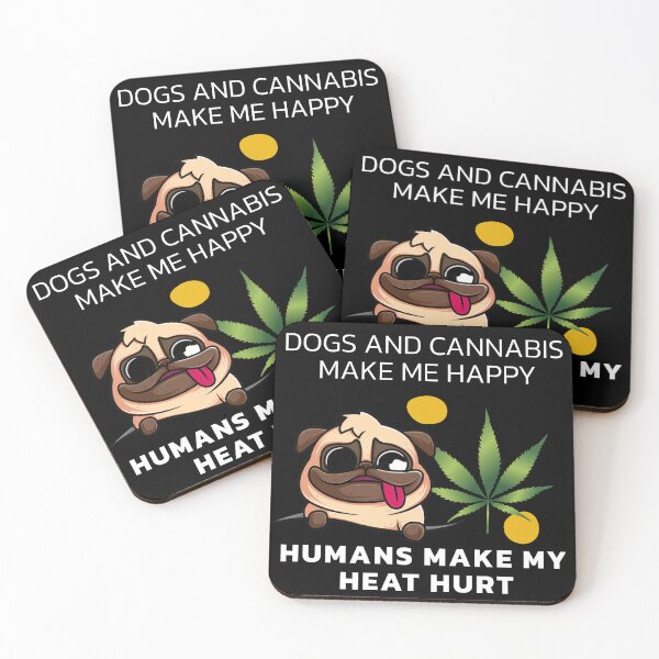Item preview, Dogs And Cannabis Make Me Happy  designed and sold by BestDesignbySof.