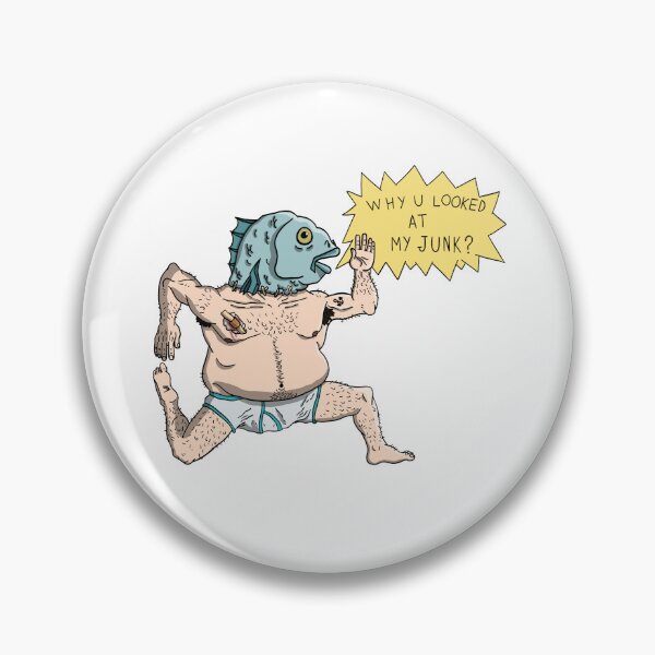 Item preview, FISHMAN - WHY YOU LOOKED AT MY JUNK? designed and sold by kurokitsuneart.