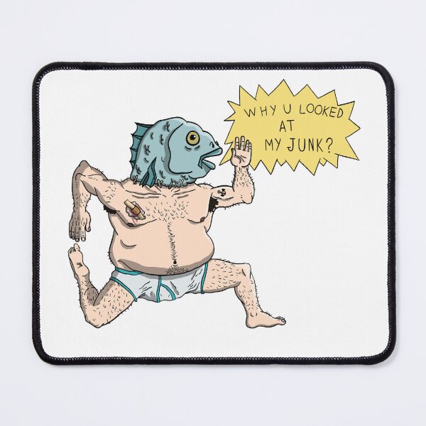 Item preview, FISHMAN - WHY YOU LOOKED AT MY JUNK? designed and sold by kurokitsuneart.