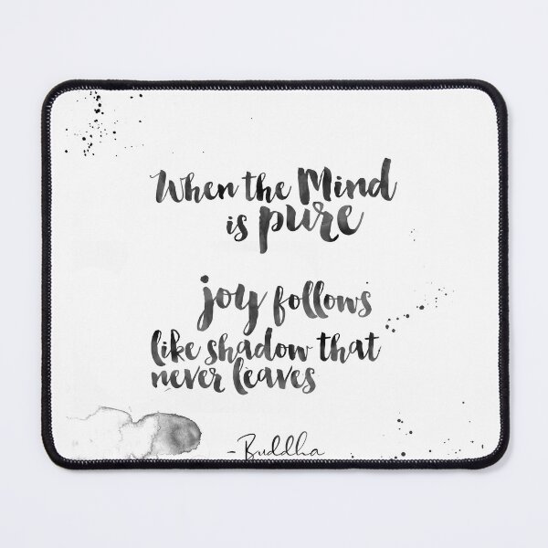 Item preview, When The Mind Is Pure - Joy Follows Like Shadow That Never Leaves - Quotes From Buddha About Peace designed and sold by Buddhaport.