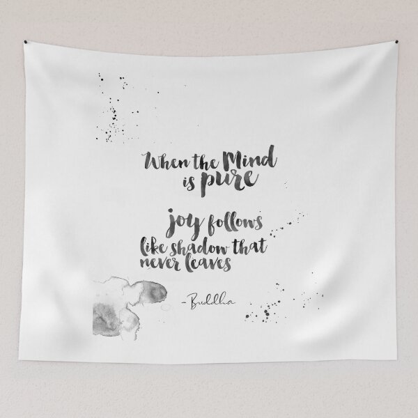 Item preview, When The Mind Is Pure - Joy Follows Like Shadow That Never Leaves - Quotes From Buddha About Peace designed and sold by Buddhaport.