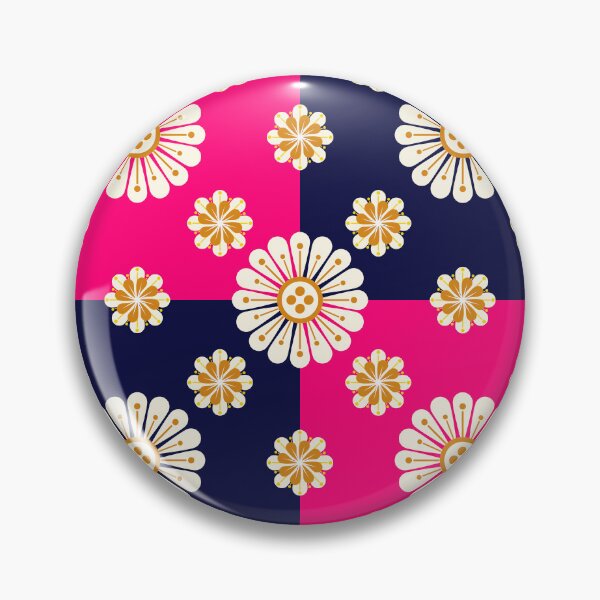 Item preview, Flower,white flowers on a navy and pink background designed and sold by Chamaiporn Pangtorn.