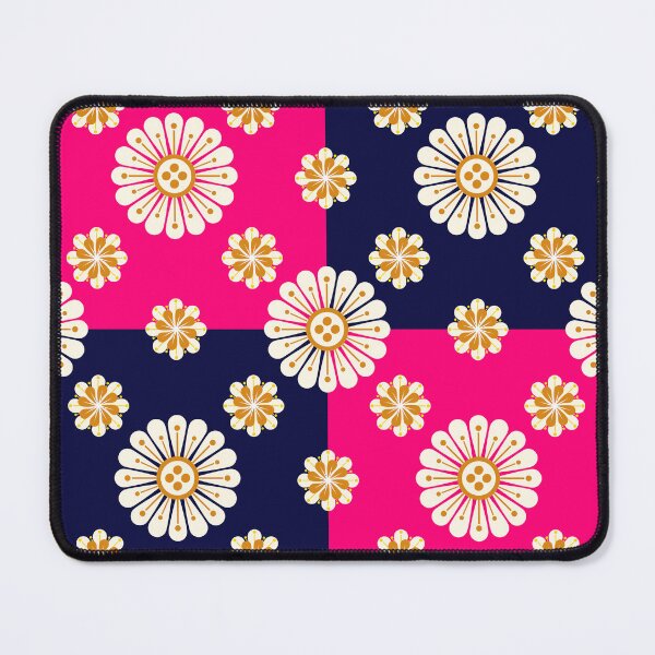 Item preview, Flower,white flowers on a navy and pink background designed and sold by Chamaiporn Pangtorn.