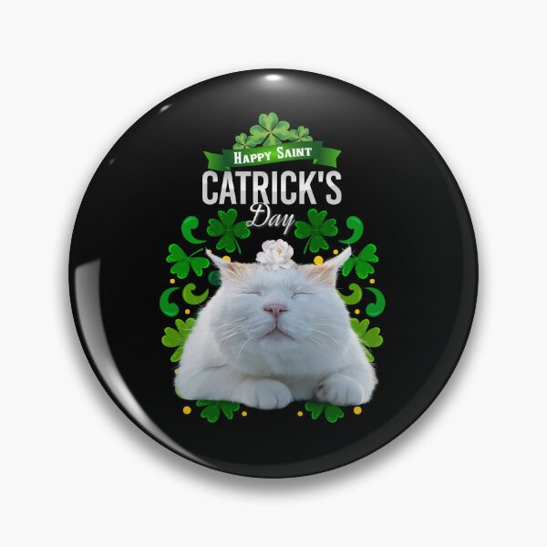 Item preview, St Patrick's Day Irish Saint Patrick's Shamrock Sleepy Cat designed and sold by Barnissim.