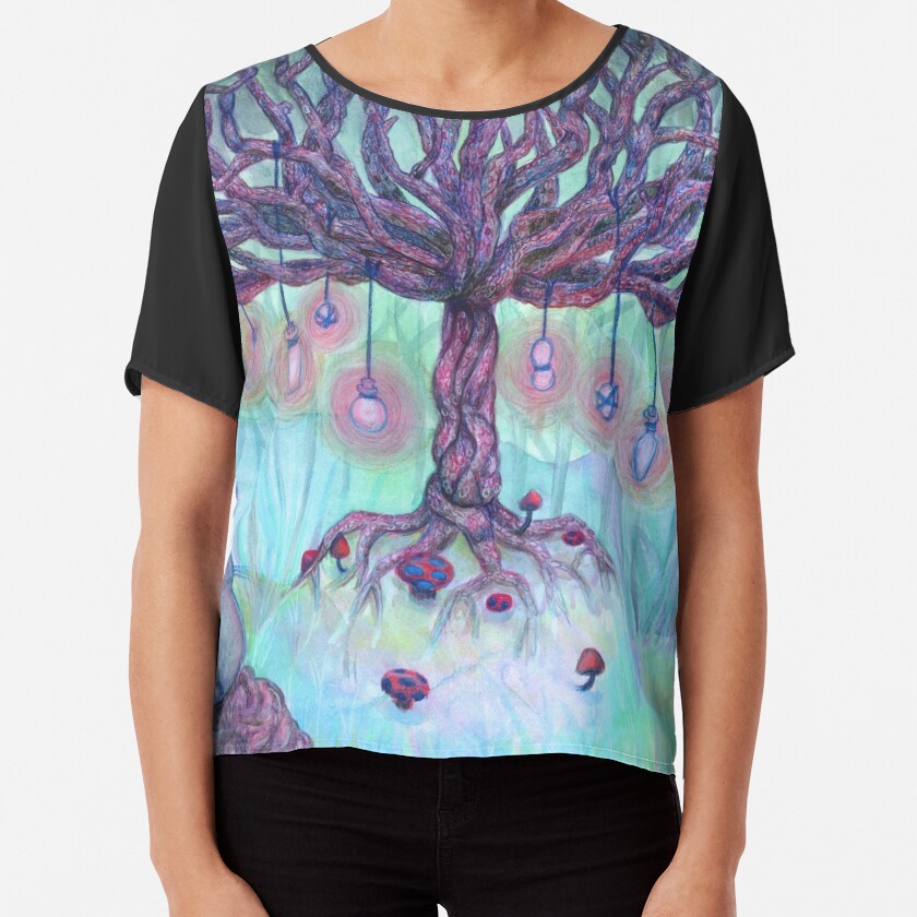 Fantasy Forest Chiffon Top