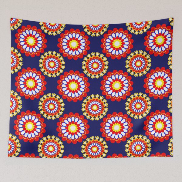 Item preview, Flower, multicolored flowers on a dark background designed and sold by Chamaiporn Pangtorn.