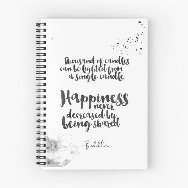 Item preview, Happiness Never Decreased by Being Shared - Buddha Quotes About Happiness designed and sold by Buddhaport.