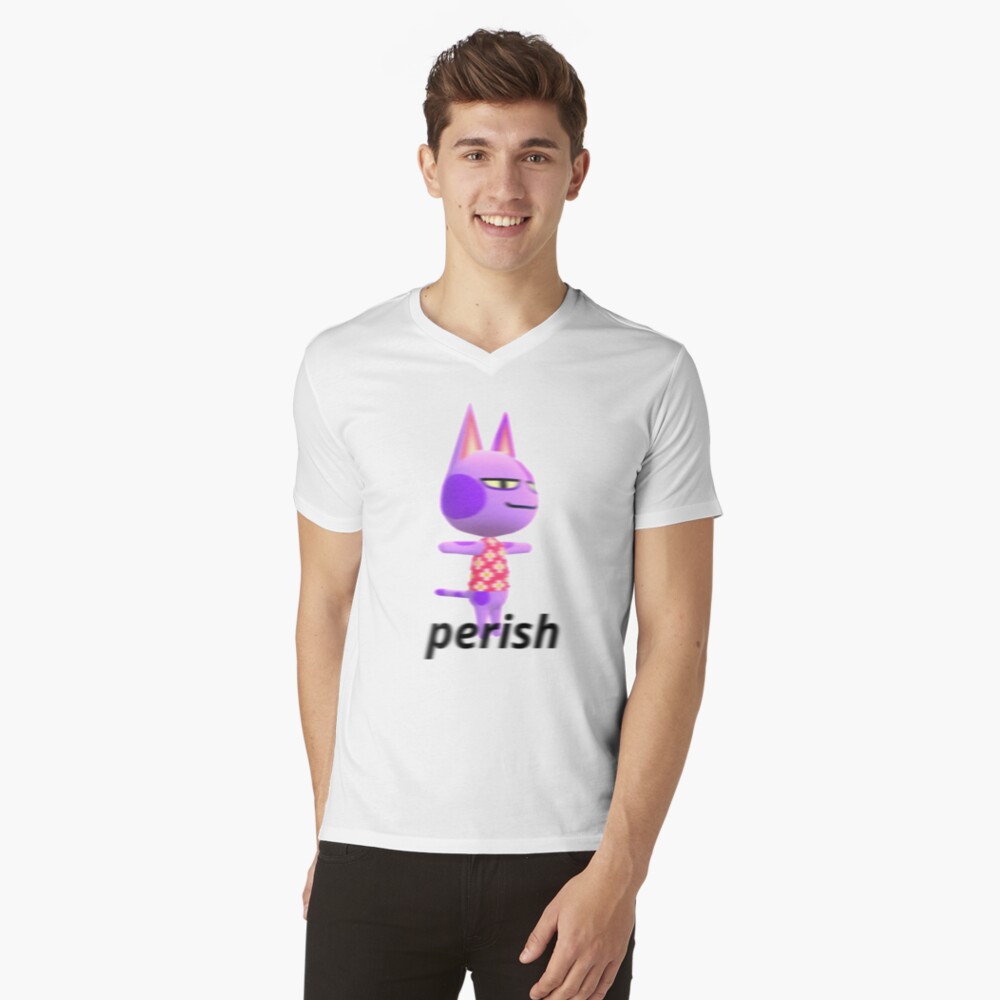 Vista previa del artículo con la obra «Camiseta de cuello en V», diseñado y vendido por crossingStore.