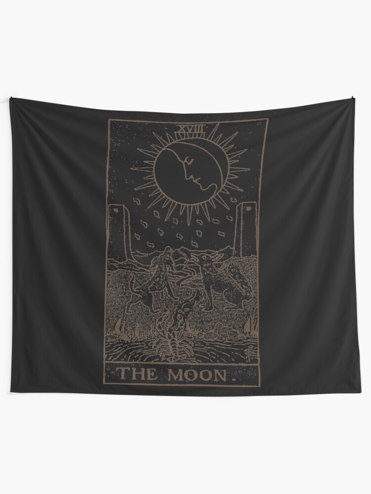 Alternate view of The Moon Tarot Tapestry