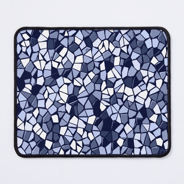 Item preview, Digital Design Mosaic Art Patterns in Blue designed and sold by ShopieHome.