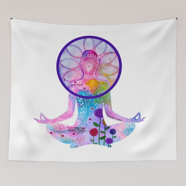 Item preview, Zen Yoga Colorful Silhouette designed and sold by MandalaArts.
