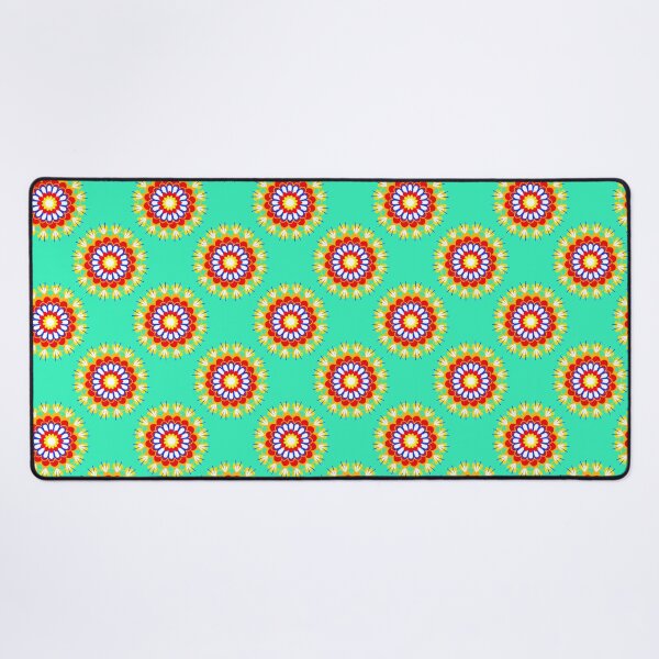 Item preview, Flower, colorful flowers on a green background designed and sold by Chamaiporn Pangtorn.