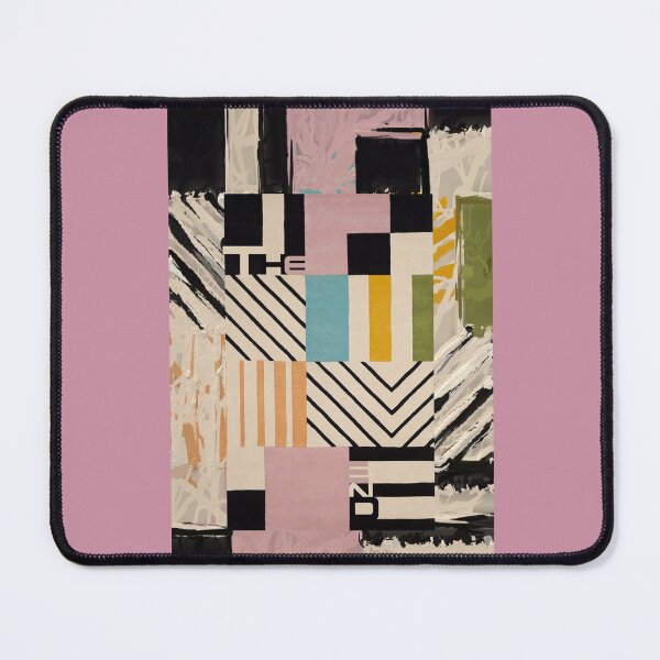 Item preview, The End Cubic Abstract - geometric design  - Pink orange black green cream designed and sold by SpArtk.