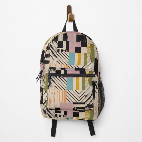 Item preview, The End Cubic Abstract - geometric design - Pink orange black green cream designed and sold by SpArtk.