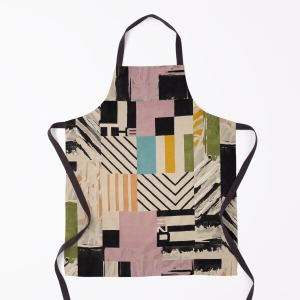 Item preview, The End Cubic Abstract - geometric design - Pink orange black green cream designed and sold by SpArtk.
