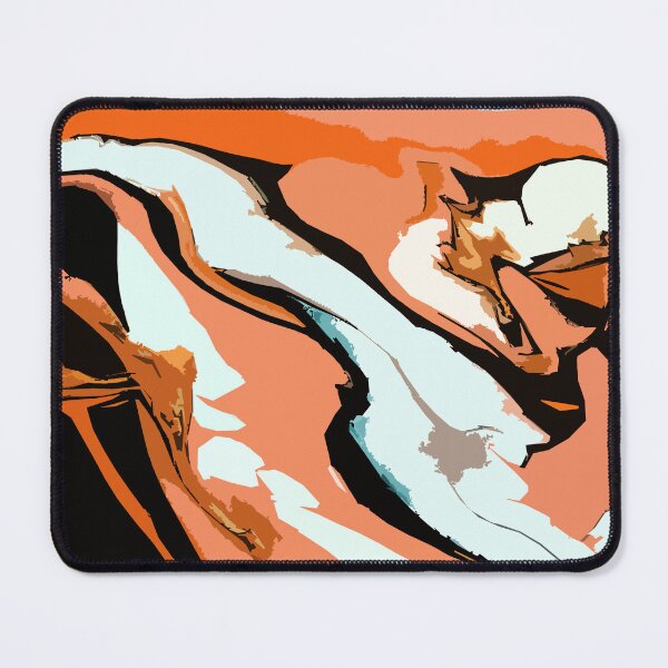 Item preview, Digital Colorful Abstract Patterns in Orange, White and Black designed and sold by ShopieHome.
