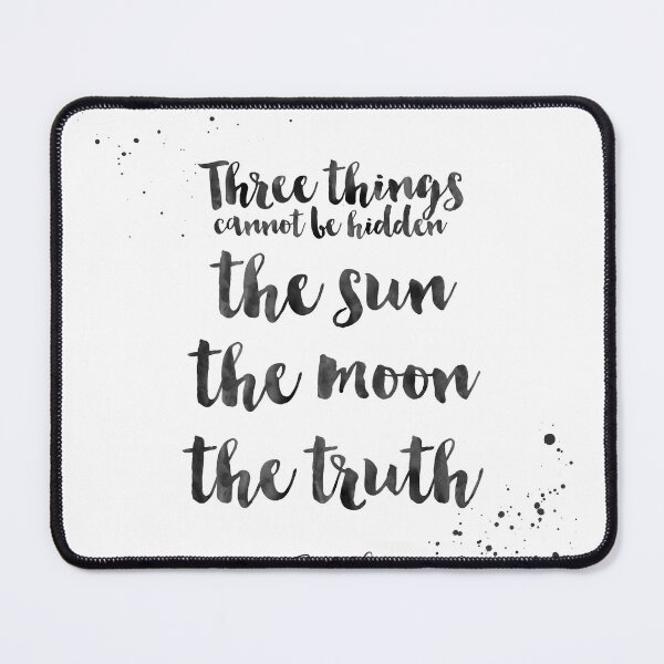 Item preview, Three Things Cannot Be Hidden - The Sun, The Moon, The Truth - Quotes From Buddha On Life designed and sold by Buddhaport.