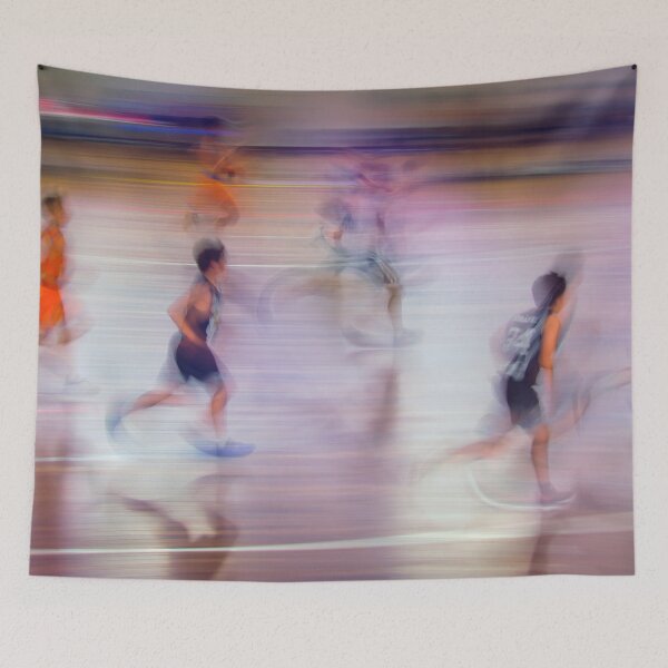 Item preview, ICM photography. Basketball game. High speed players. designed and sold by Rui Valverde.