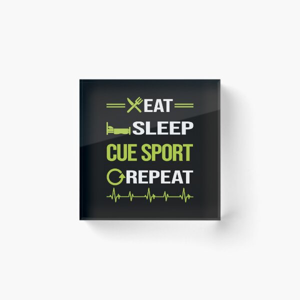 Item preview, Funny Eat Sleep Repeat Cue Sports designed and sold by HappyTshirt1239.