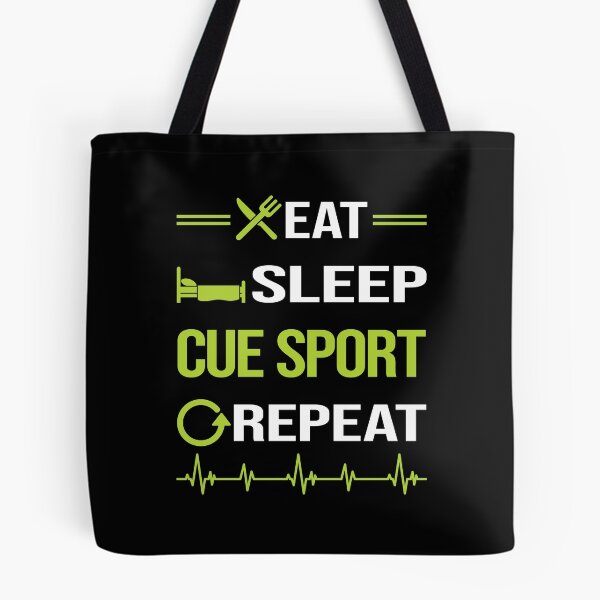 Item preview, Funny Eat Sleep Repeat Cue Sports designed and sold by HappyTshirt1239.