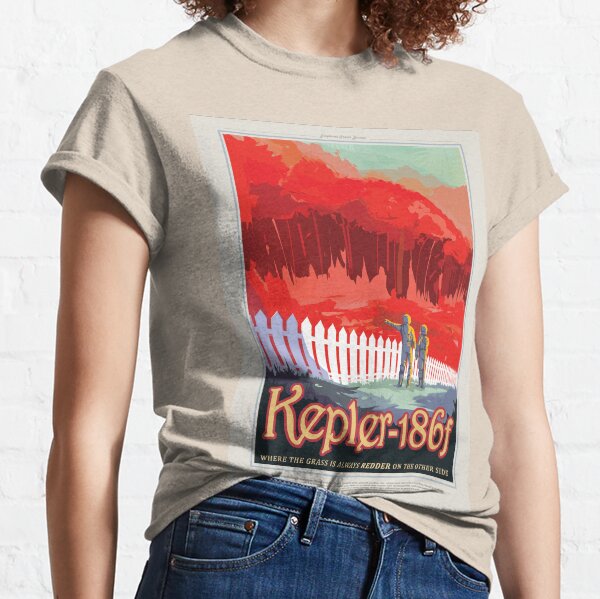 NASA JPL Exoplanet Travel Bureau: Kepler-186f (8K resolution) Classic T-Shirt