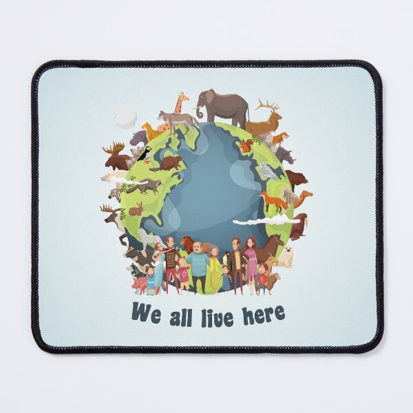 Item preview, We all live here designed and sold by RatArt Designs.