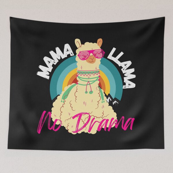 Item preview, Mama Llama No Drama (Distressed) designed and sold by UnboundFull.