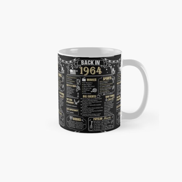 Vista previa del artículo con la obra «Aniversario de cumpleaños 1964 Historia En 1964», diseñado y vendido por ltllima.
