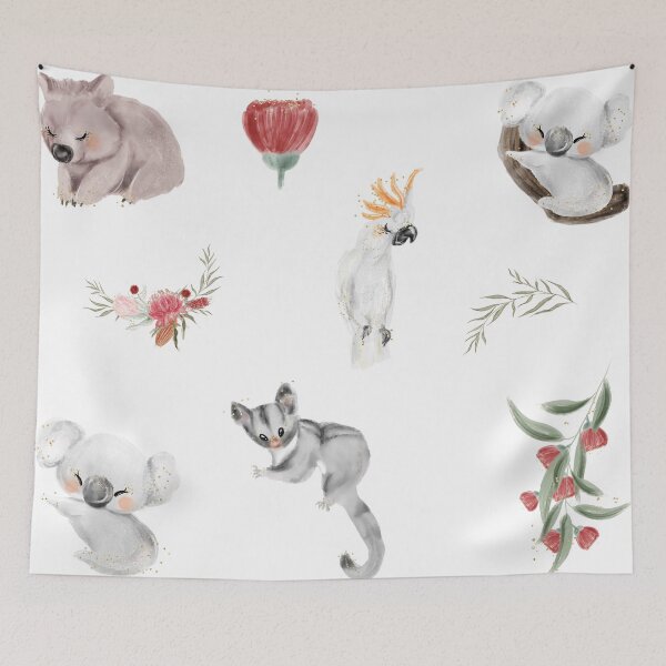 Artikelvorschau, Aquarell Australien Tiere Blumen Pack entworfen und verkauft von Formillion.